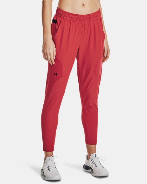 Women's UA Unstoppable Hybrid Pants, Red, pdpMainDesktop image number 0